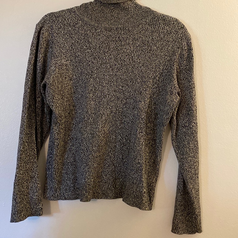 Villager, A Liz Claiborne Company Grey & White Turtleneck, sz. XL